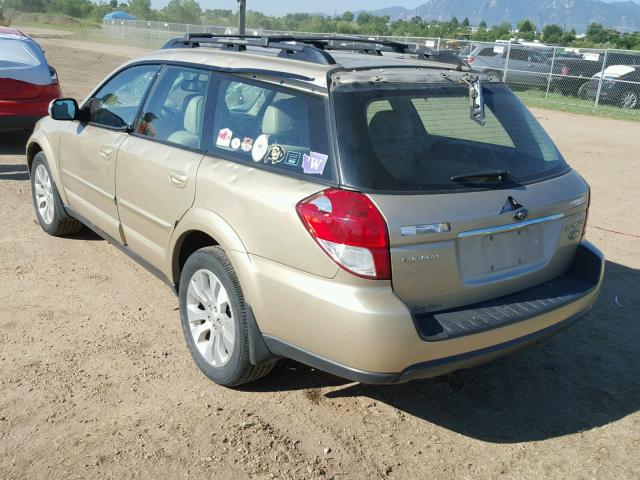 4S4BP86C384343146 - 2008 SUBARU OUTBACK 3. GOLD photo 3