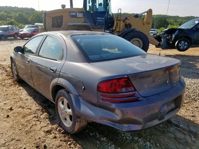 1B3EL46T05N633891 - 2005 DODGE STRATUS SX GRAY photo 3