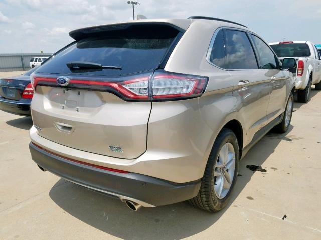 2FMPK3J99JBC43910 - 2018 FORD EDGE SEL GOLD photo 4