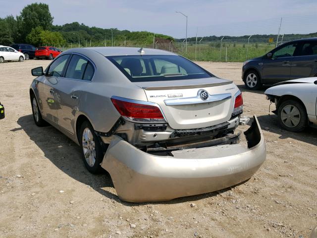 1G4GB5ER9CF169749 - 2012 BUICK LACROSSE C GOLD photo 3