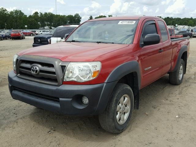 5TETX62N39Z592981 - 2009 TOYOTA TACOMA PRE RED photo 2