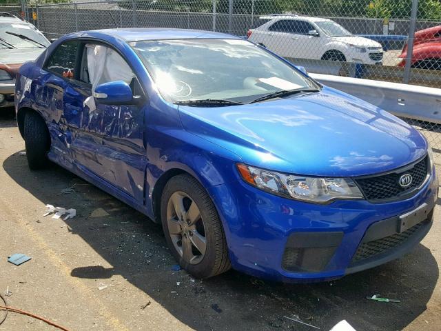 KNAFU6A21A5308345 - 2010 KIA FORTE EX BLUE photo 1