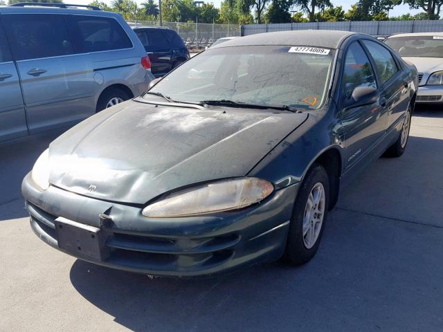 2B3HD46R4XH567422 - 1999 DODGE INTREPID GREEN photo 2