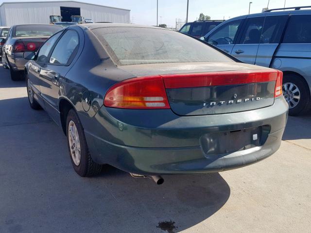 2B3HD46R4XH567422 - 1999 DODGE INTREPID GREEN photo 3