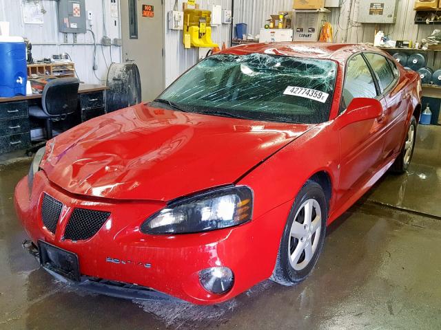 2G2WP552371146201 - 2007 PONTIAC GRAND PRIX RED photo 2