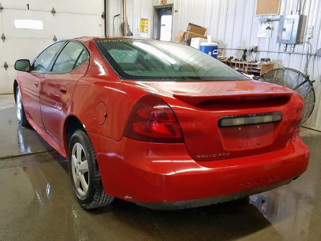 2G2WP552371146201 - 2007 PONTIAC GRAND PRIX RED photo 3