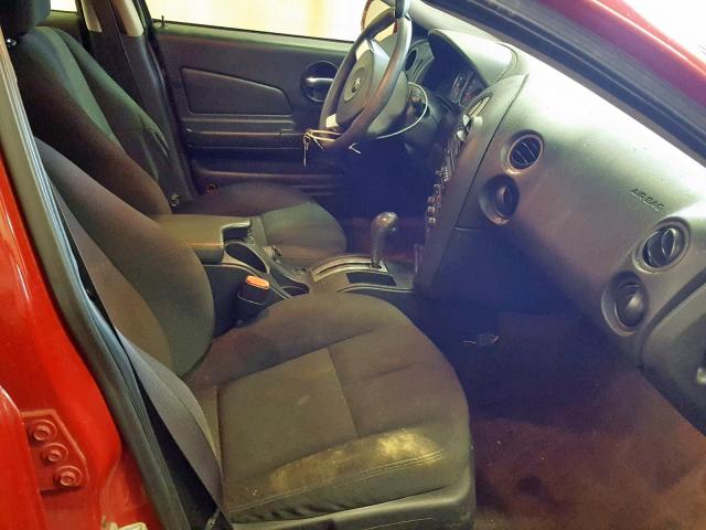 2G2WP552371146201 - 2007 PONTIAC GRAND PRIX RED photo 5