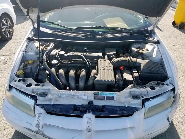 1B3EJ46X0YN277343 - 2000 DODGE STRATUS SE WHITE photo 7