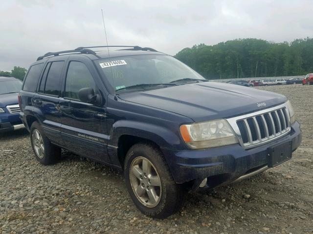 1J8GW58N64C296780 - 2004 JEEP GRAND CHER BLUE photo 1