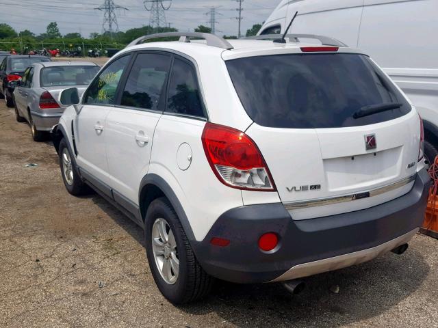 3GSDL43N18S567432 - 2008 SATURN VUE XE WHITE photo 3