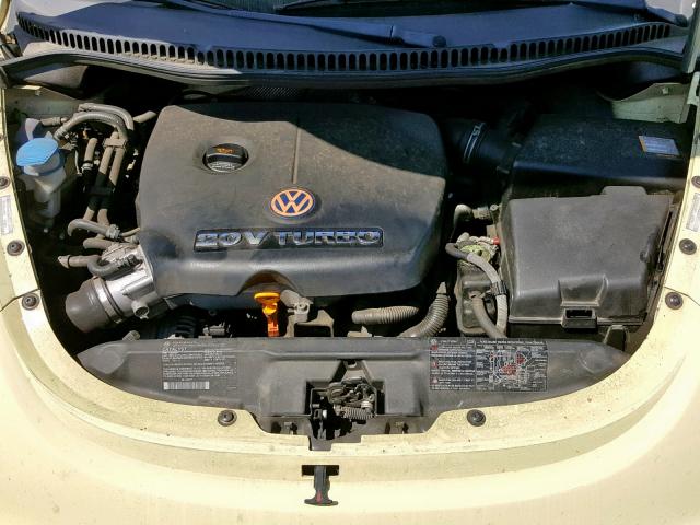 3VWCD21Y53M331222 - 2003 VOLKSWAGEN NEW BEETLE ყვითელი ფოტო 7