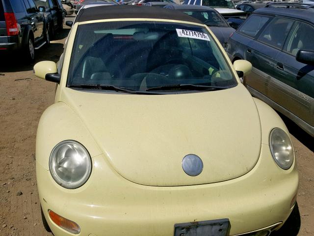 3VWCD21Y53M331222 - 2003 VOLKSWAGEN NEW BEETLE ყვითელი ფოტო 9