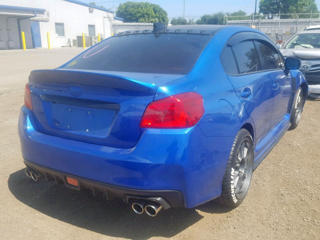 JF1VA1F66J9832157 - 2018 SUBARU WRX LIMITE BLUE photo 4