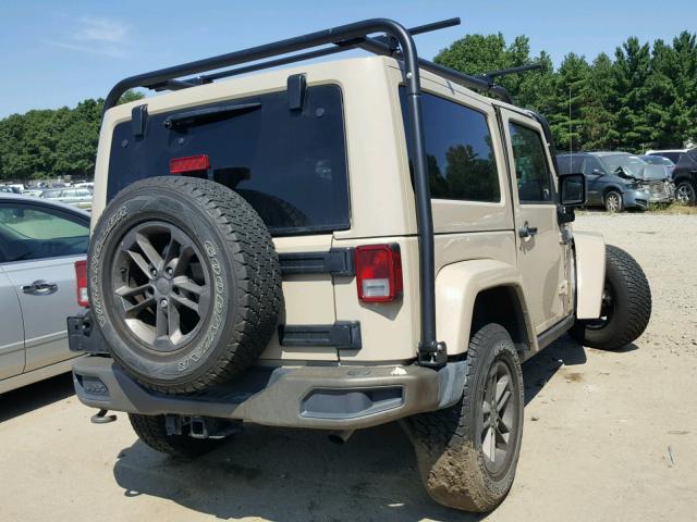 1C4AJWBG6GL276822 - 2016 JEEP WRANGLER S CREAM photo 4