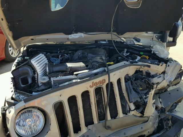 1C4AJWBG6GL276822 - 2016 JEEP WRANGLER S CREAM photo 7