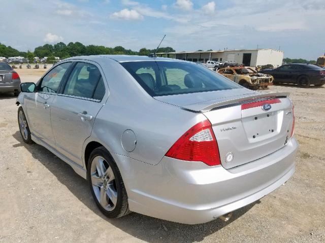 3FAHP0KC9BR176494 - 2011 FORD FUSION SPO SILVER photo 3