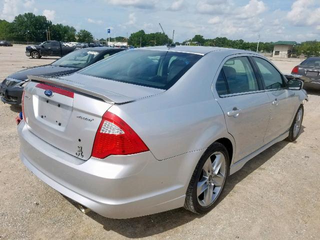 3FAHP0KC9BR176494 - 2011 FORD FUSION SPO SILVER photo 4