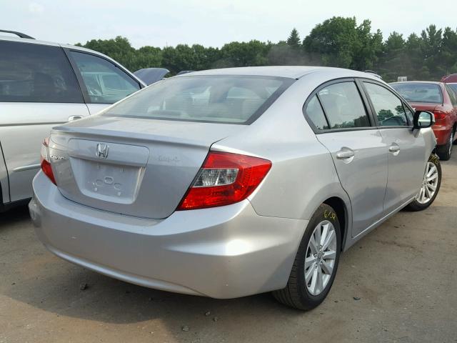 19XFB2F94CE058937 - 2012 HONDA CIVIC EXL SILVER photo 4