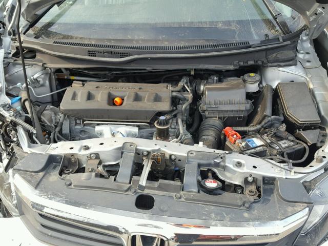 19XFB2F94CE058937 - 2012 HONDA CIVIC EXL SILVER photo 7