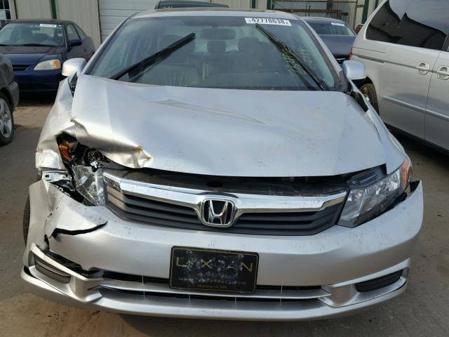 19XFB2F94CE058937 - 2012 HONDA CIVIC EXL SILVER photo 9