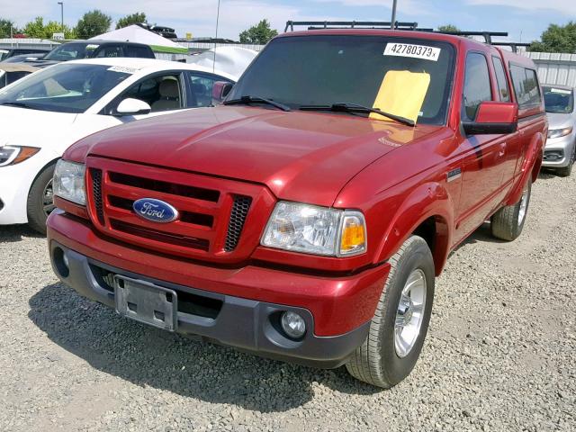 1FTKR1EE9APA76365 - 2010 FORD RANGER SUP RED photo 2