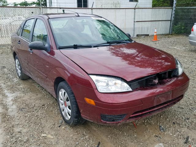 1FAFP34N17W285821 - 2007 FORD FOCUS ZX4 MAROON photo 1