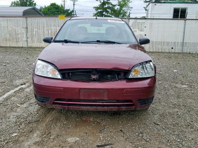 1FAFP34N17W285821 - 2007 FORD FOCUS ZX4 MAROON photo 9