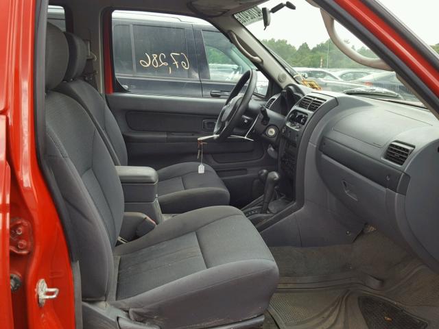 1N6ED27YX4C409318 - 2004 NISSAN FRONTIER C RED photo 5