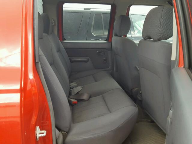 1N6ED27YX4C409318 - 2004 NISSAN FRONTIER C RED photo 6