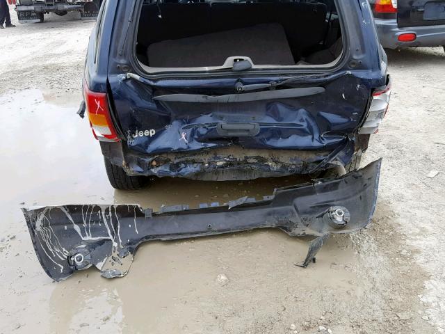 1J4GX48SX4C318407 - 2004 JEEP GRAND CHER BLUE photo 9