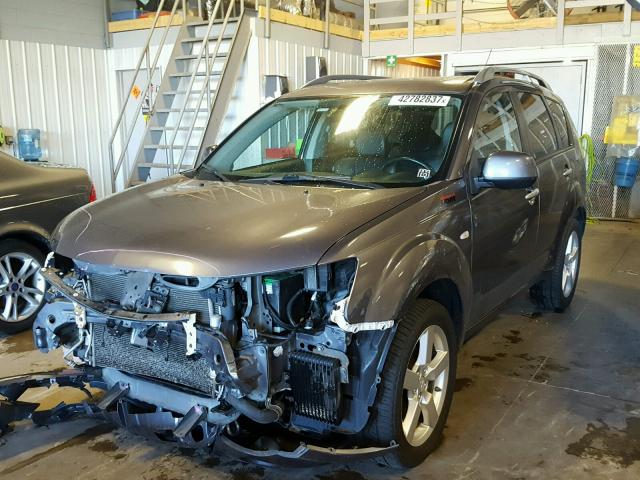 JA4MT41X07Z001922 - 2007 MITSUBISHI OUTLANDER GRAY photo 2