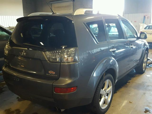 JA4MT41X07Z001922 - 2007 MITSUBISHI OUTLANDER GRAY photo 4