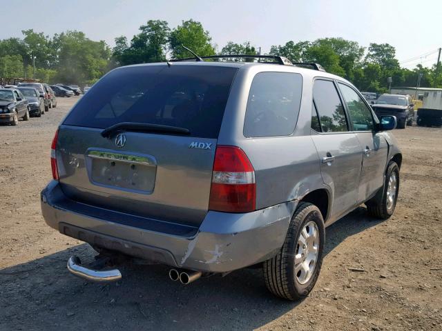 2HNYD18232H508670 - 2002 ACURA MDX GRAY photo 4