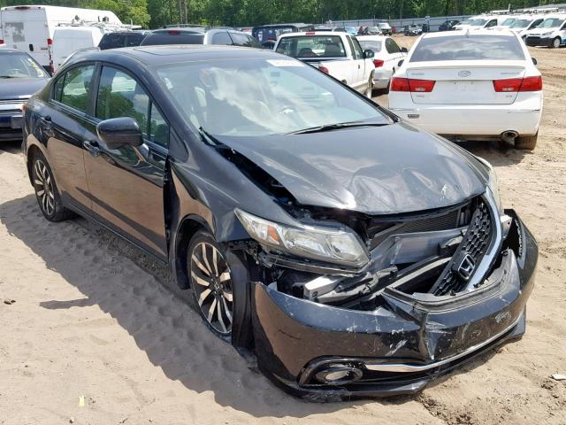 19XFB2F91EE062902 - 2014 HONDA CIVIC EXL 黑色 照片 1