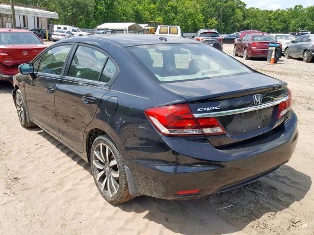 19XFB2F91EE062902 - 2014 HONDA CIVIC EXL 黑色 照片 3