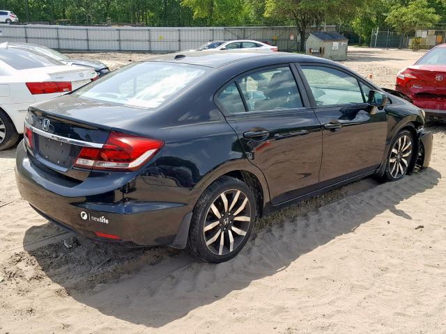 19XFB2F91EE062902 - 2014 HONDA CIVIC EXL 黑色 照片 4