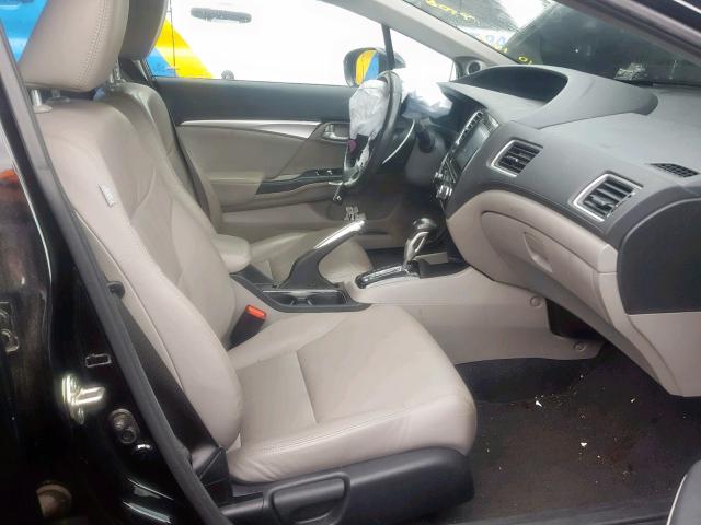 19XFB2F91EE062902 - 2014 HONDA CIVIC EXL 黑色 照片 5