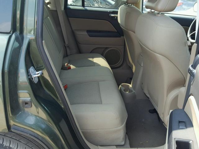 1J4FT47B49D211671 - 2009 JEEP COMPASS SP მწვანე ფოტო 6