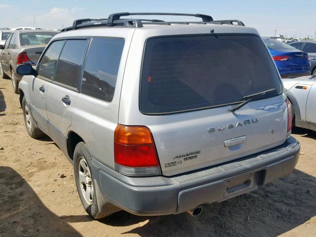 JF1SF6355YH701119 - 2000 SUBARU FORESTER L SILVER photo 3