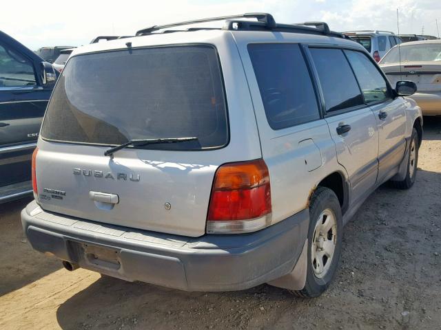 JF1SF6355YH701119 - 2000 SUBARU FORESTER L SILVER photo 4