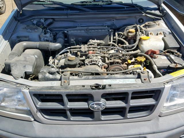 JF1SF6355YH701119 - 2000 SUBARU FORESTER L SILVER photo 7