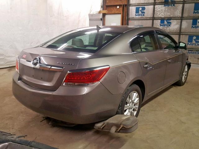 1G4GB5EG3AF173517 - 2010 BUICK LACROSSE C BEIGE photo 4