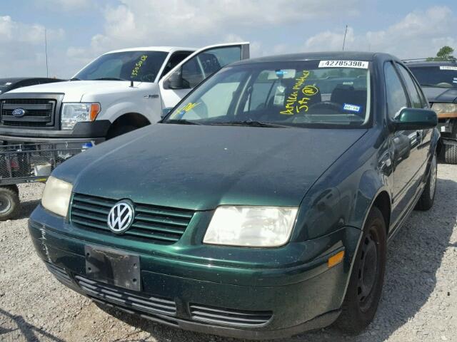 3VWRB69M71M181054 - 2001 VOLKSWAGEN JETTA GL GREEN photo 2