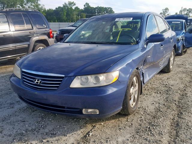 KMHFC46D37A181632 - 2007 HYUNDAI AZERA GLS BLUE photo 2