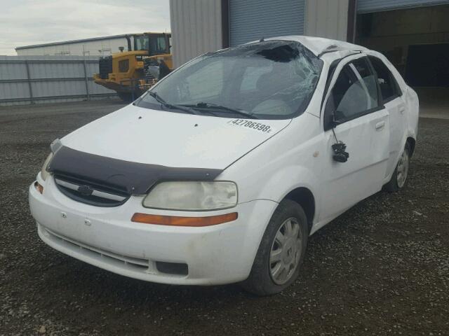 KL1TD52685B359809 - 2005 CHEVROLET AVEO BASE Ақ фото 2