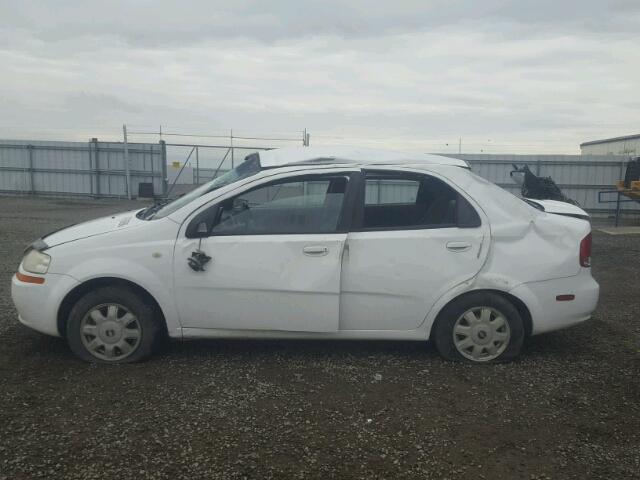KL1TD52685B359809 - 2005 CHEVROLET AVEO BASE Ақ фото 9