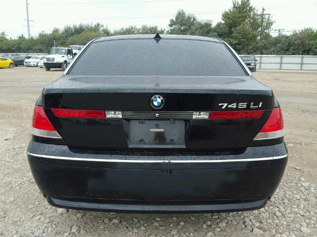 WBAGN63525DS57989 - 2005 BMW 745 LI BLACK photo 10