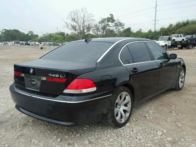 WBAGN63525DS57989 - 2005 BMW 745 LI BLACK photo 4