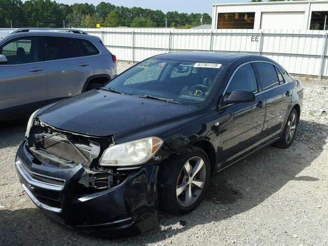 1G1ZJ57B48F191125 - 2008 CHEVROLET MALIBU 2LT BLACK photo 2