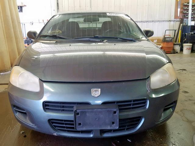 1B3EL36T13N588595 - 2003 DODGE STRATUS SE GREEN photo 9